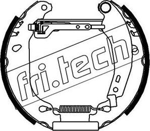 Fri.Tech. 16054 - Комплект гальм, барабанний механізм autozip.com.ua