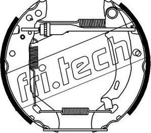 Fri.Tech. 16055 - Комплект гальм, барабанний механізм autozip.com.ua