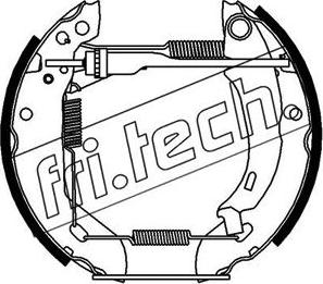 Fri.Tech. 16057 - Комплект гальм, барабанний механізм autozip.com.ua