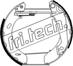 Fri.Tech. 16069 - Комплект гальм, барабанний механізм autozip.com.ua