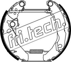 Fri.Tech. 16066 - Комплект гальм, барабанний механізм autozip.com.ua