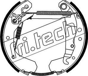 Fri.Tech. 16068 - Комплект гальм, барабанний механізм autozip.com.ua