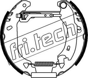 Fri.Tech. 16062 - Комплект гальм, барабанний механізм autozip.com.ua