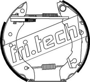 Fri.Tech. 16005 - Комплект гальм, барабанний механізм autozip.com.ua