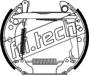 Fri.Tech. 16000 - Комплект гальм, барабанний механізм autozip.com.ua