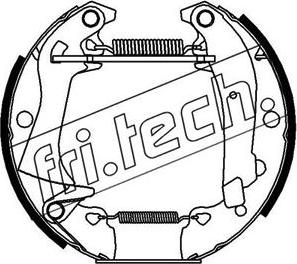 Fri.Tech. 16080 - Комплект гальм, барабанний механізм autozip.com.ua