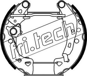 Fri.Tech. 16071 - Комплект гальм, барабанний механізм autozip.com.ua