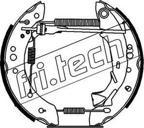 Fri.Tech. 16198 - Комплект гальм, барабанний механізм autozip.com.ua