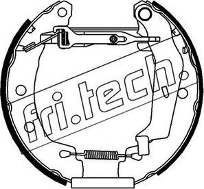 Fri.Tech. 16149 - Комплект гальм, барабанний механізм autozip.com.ua