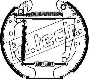 Fri.Tech. 16142 - Комплект гальм, барабанний механізм autozip.com.ua
