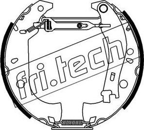 Fri.Tech. 16159 - Комплект гальм, барабанний механізм autozip.com.ua