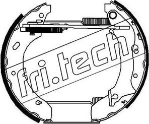 Fri.Tech. 16154 - Комплект гальм, барабанний механізм autozip.com.ua
