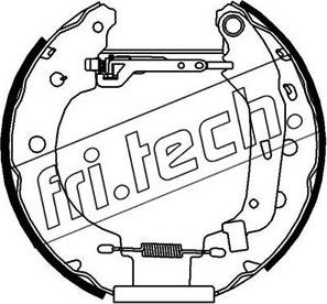 Fri.Tech. 16156 - Комплект гальм, барабанний механізм autozip.com.ua