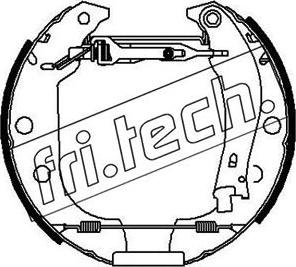 Fri.Tech. 16151 - Комплект гальм, барабанний механізм autozip.com.ua