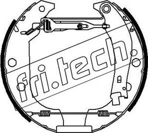 Fri.Tech. 16152 - Комплект гальм, барабанний механізм autozip.com.ua