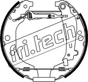 Fri.Tech. 16164 - Комплект гальм, барабанний механізм autozip.com.ua