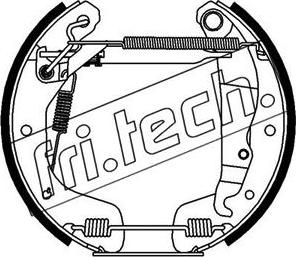 Fri.Tech. 16118 - Комплект гальм, барабанний механізм autozip.com.ua