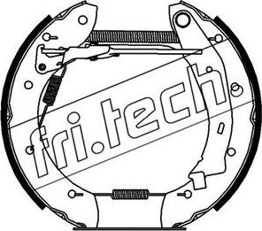 Fri.Tech. 16184 - Комплект гальм, барабанний механізм autozip.com.ua