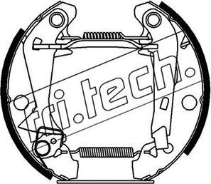 Fri.Tech. 16128 - Комплект гальм, барабанний механізм autozip.com.ua