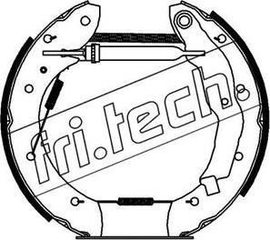 Fri.Tech. 16179 - Комплект гальм, барабанний механізм autozip.com.ua
