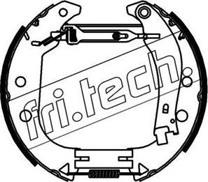 Fri.Tech. 16399 - Комплект гальм, барабанний механізм autozip.com.ua