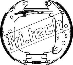 Fri.Tech. 16394 - Комплект гальм, барабанний механізм autozip.com.ua
