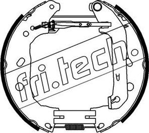 Fri.Tech. 16395 - Комплект гальм, барабанний механізм autozip.com.ua