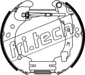 Fri.Tech. 16396 - Комплект гальм, барабанний механізм autozip.com.ua