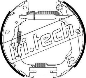 Fri.Tech. 16346 - Комплект гальм, барабанний механізм autozip.com.ua