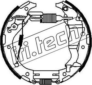 Fri.Tech. 16342 - Комплект гальм, барабанний механізм autozip.com.ua