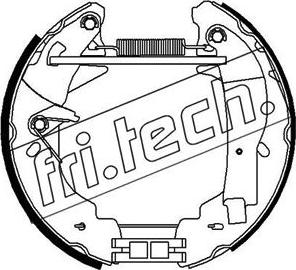 Fri.Tech. 16351 - Комплект гальм, барабанний механізм autozip.com.ua