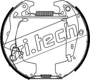 Fri.Tech. 16369 - Комплект гальм, барабанний механізм autozip.com.ua