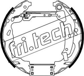 Fri.Tech. 16309 - Комплект гальм, барабанний механізм autozip.com.ua