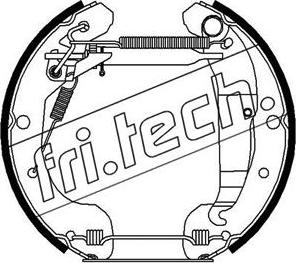 Fri.Tech. 16304 - Комплект гальм, барабанний механізм autozip.com.ua