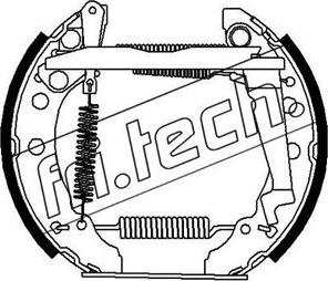 Fri.Tech. 16300 - Комплект гальм, барабанний механізм autozip.com.ua