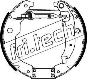 Fri.Tech. 16316 - Комплект гальм, барабанний механізм autozip.com.ua