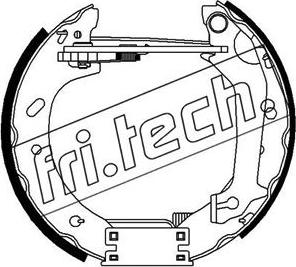 Fri.Tech. 16310 - Комплект гальм, барабанний механізм autozip.com.ua