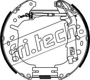 Fri.Tech. 16389 - Комплект гальм, барабанний механізм autozip.com.ua