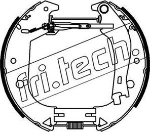 Fri.Tech. 16385 - Комплект гальм, барабанний механізм autozip.com.ua