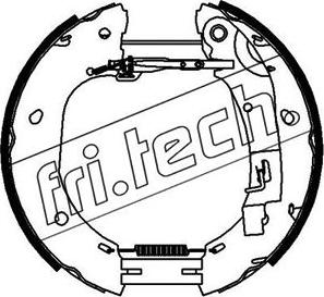 Fri.Tech. 16386 - Комплект гальм, барабанний механізм autozip.com.ua