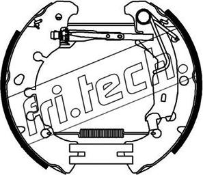 Fri.Tech. 16380 - Комплект гальм, барабанний механізм autozip.com.ua