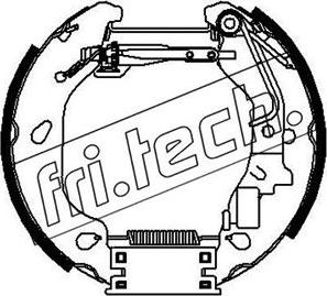 Fri.Tech. 16383 - Комплект гальм, барабанний механізм autozip.com.ua