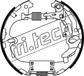 Fri.Tech. 16333 - Комплект гальм, барабанний механізм autozip.com.ua