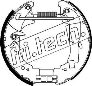 Fri.Tech. 16337 - Комплект гальм, барабанний механізм autozip.com.ua
