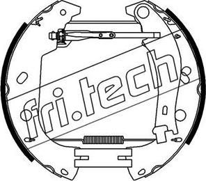 Fri.Tech. 16374 - Комплект гальм, барабанний механізм autozip.com.ua