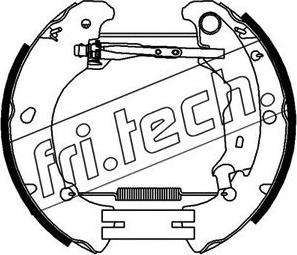 Fri.Tech. 16375 - Комплект гальм, барабанний механізм autozip.com.ua