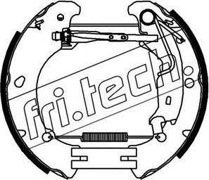 Fri.Tech. 16378 - Комплект гальм, барабанний механізм autozip.com.ua