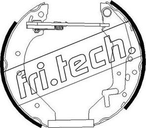 Fri.Tech. 16291 - Комплект гальм, барабанний механізм autozip.com.ua