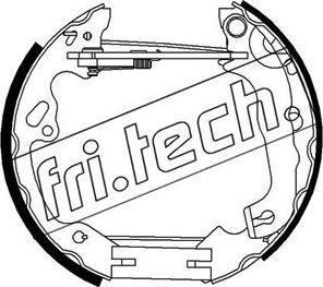 Fri.Tech. 16298 - Комплект гальм, барабанний механізм autozip.com.ua