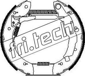 Fri.Tech. 16249 - Комплект гальм, барабанний механізм autozip.com.ua
